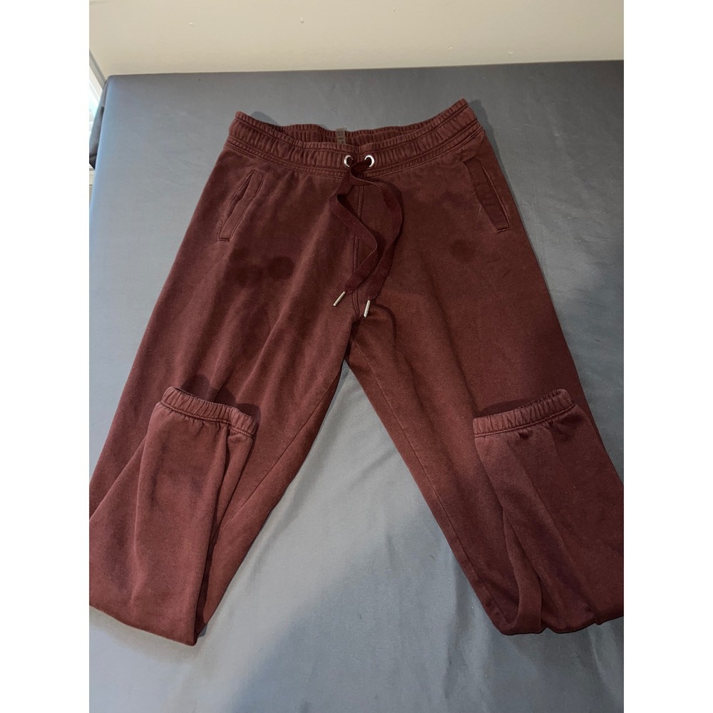 Calvin Klein Performance Womens Joggers Maroon Burgundy Sweatpants Size S